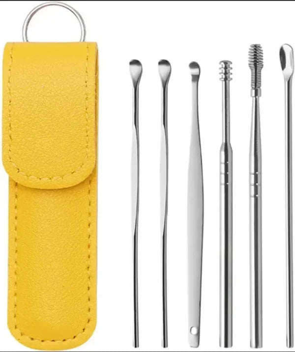 Ear Wax Cleaning Kit, 6 Pcs Ear Pick Tools